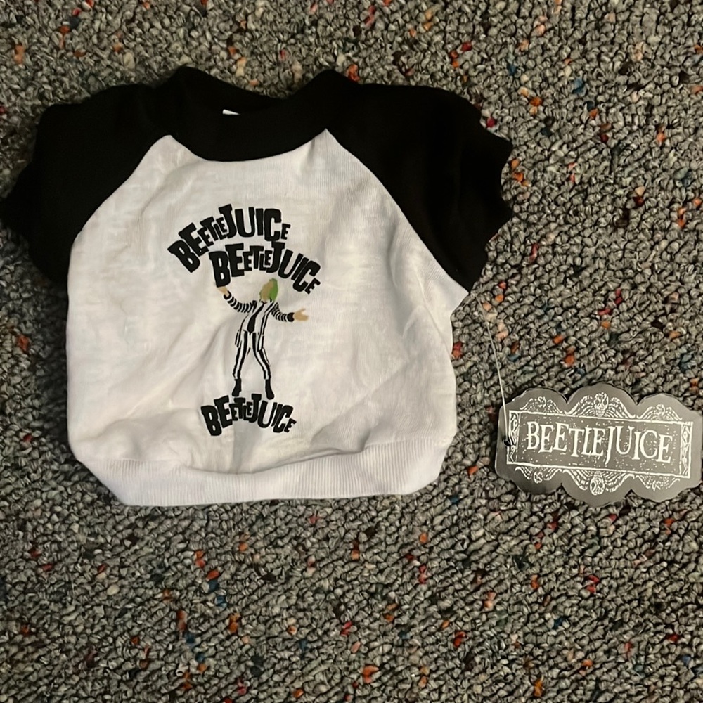 🩻NWT Dog Clothes Costume for Halloween Beetlejuice